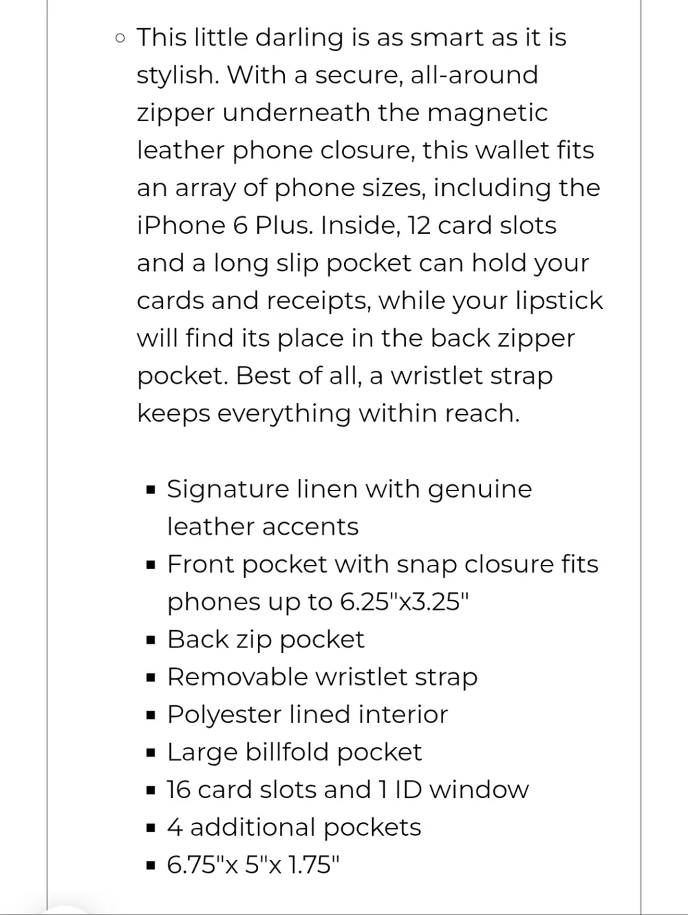 Spartina 449 De Renne Multi Phone Wallet In Dove Gray & Winter White, Leather